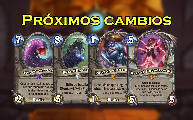 Cartas elegidas para balancear el meta de Hearthstone