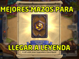 mejores mazos Hearthstone 2018 leyenda