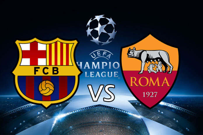 barcelona roma horarios formaciones transmisión champions league