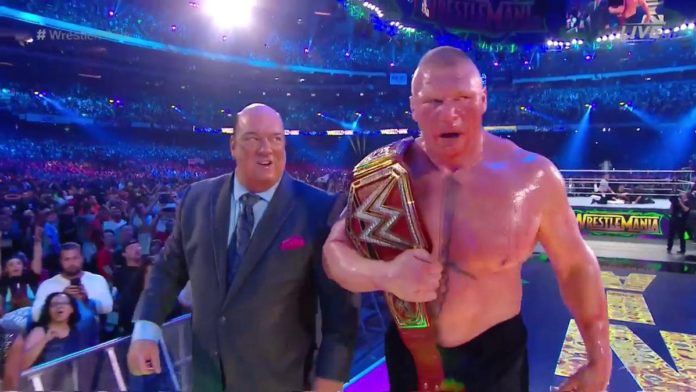 wwe wrestlemania 34 brock lesnar destroza roman reigns evento estelar