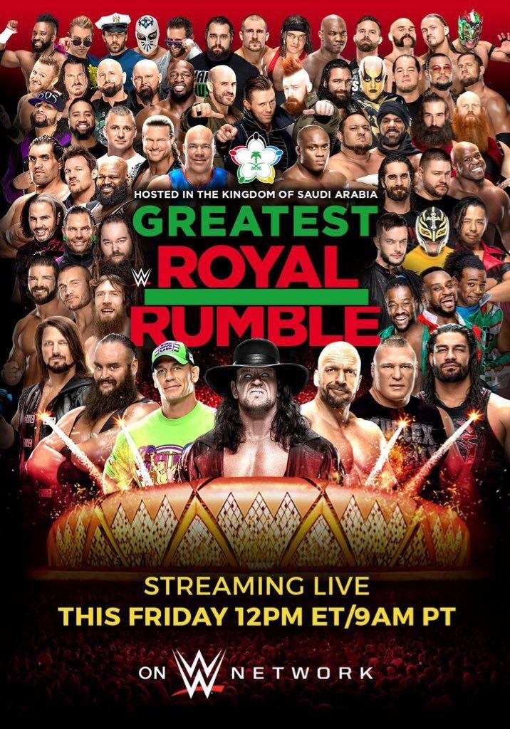 wwe greatest royal rumble cartelera horarios ver online