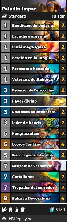 hearthstone mazo paladin impar